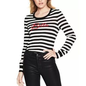 BCBGeneration Striped Long Sleeve Sweater
